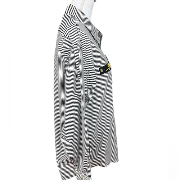 Scrabbles USA Women’s Button Up Black/white Blouse Size Large W/animal Decor - Picture 2 of 7